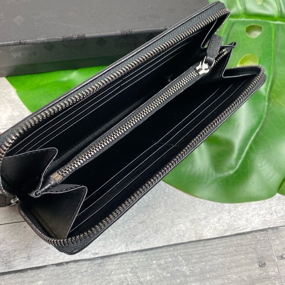 MCM rainbow diamond black wallet large zipped - Picture 3 of 6